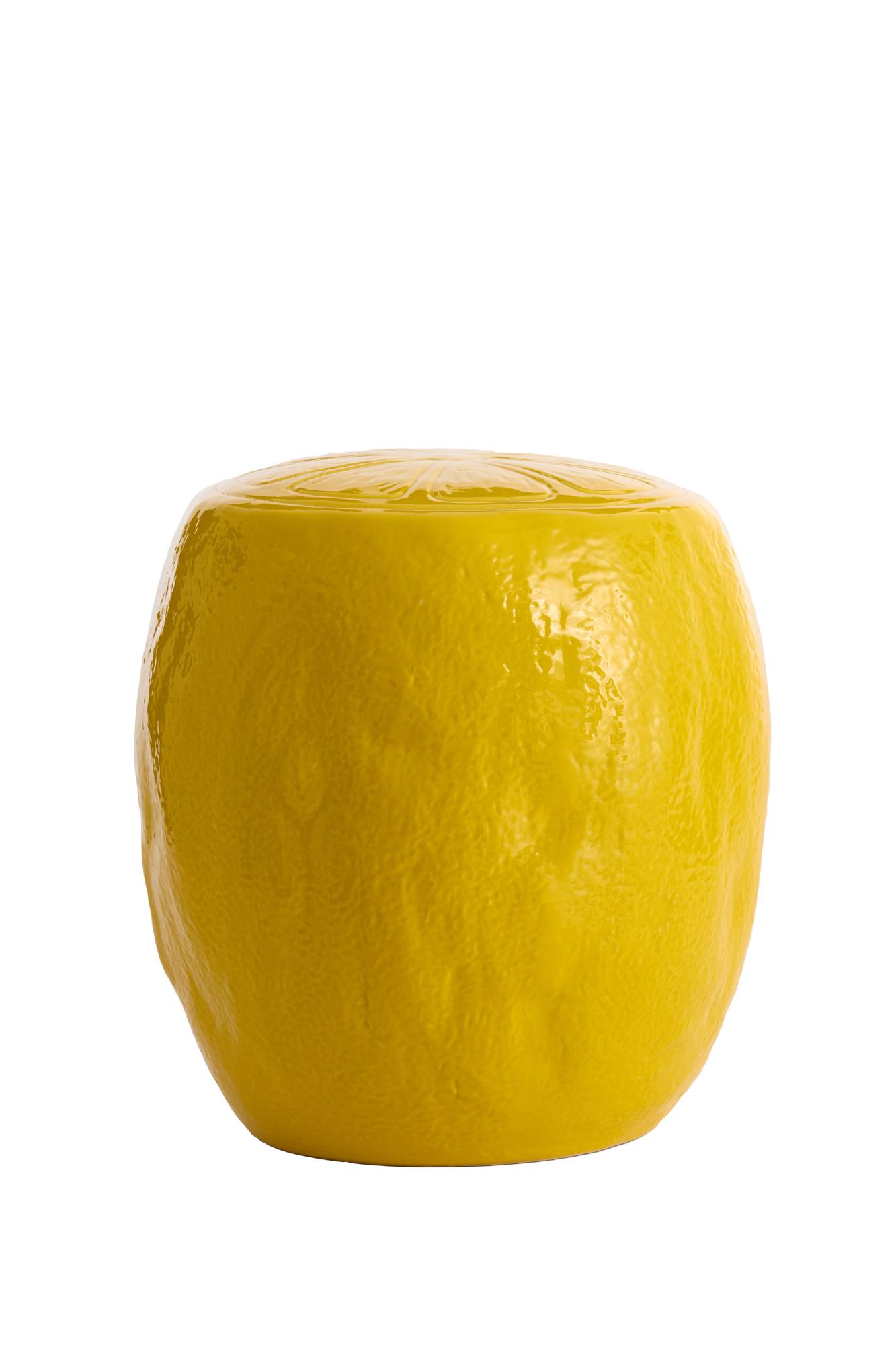 Timobo Kruk Ø43x45 cm glans geel