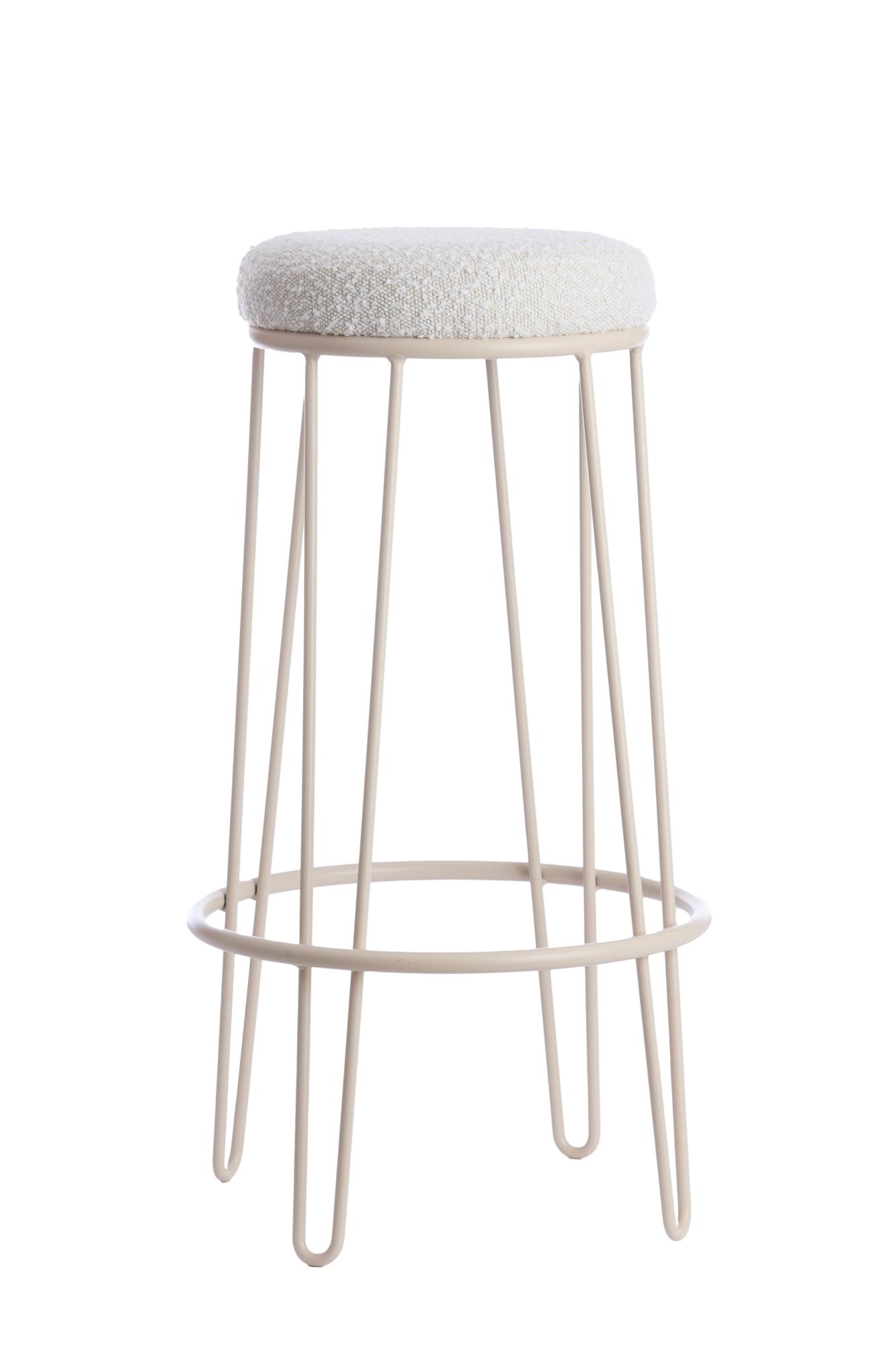 Alice Barkruk Ø41x73 cm bouclé crème+crème