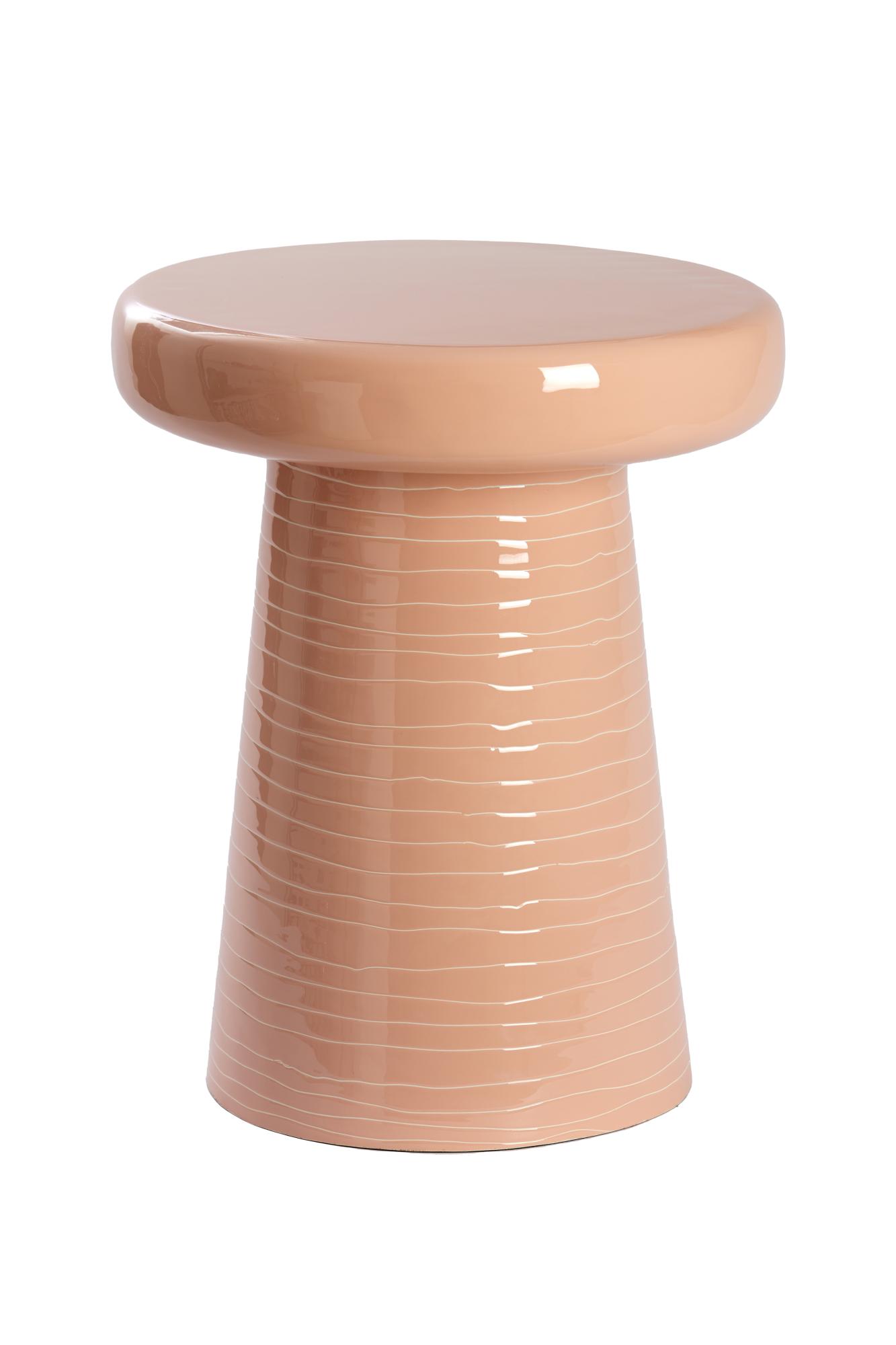 Nunoa Bijzettafel Ø41x51 cm licht roze