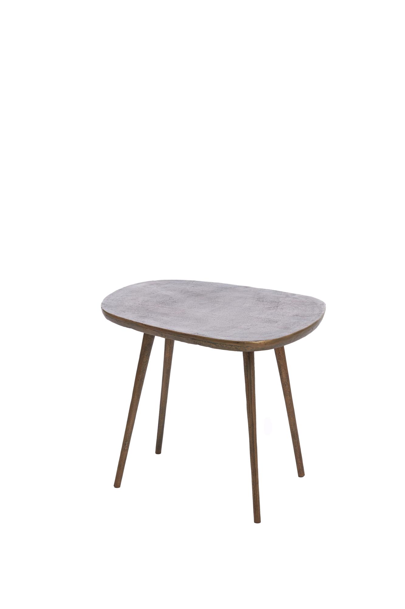 Puno Bijzettafel 56x44x44 cm antiek brons
