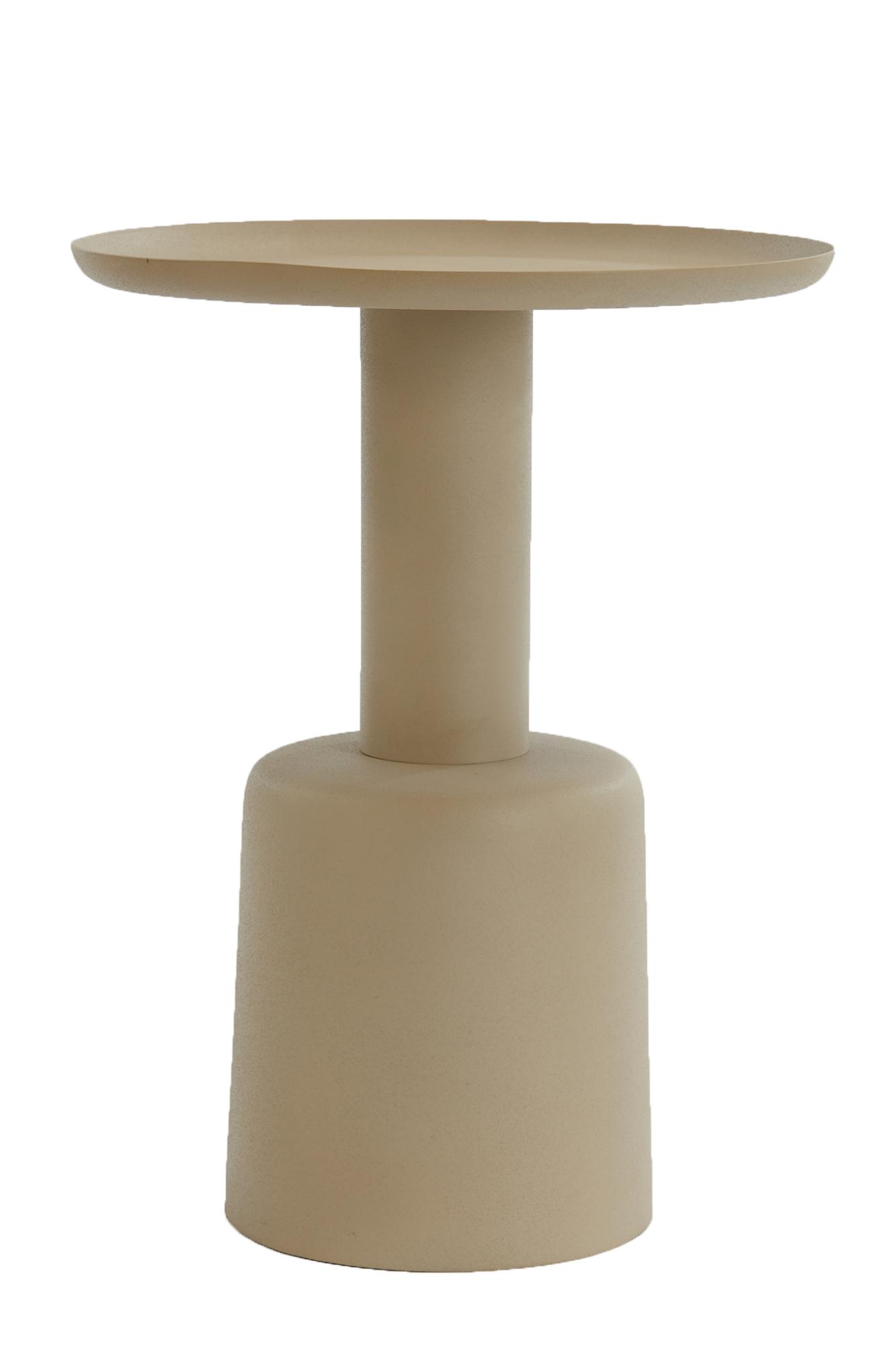 Milaki Bijzettafel Ø39x52 cm beige