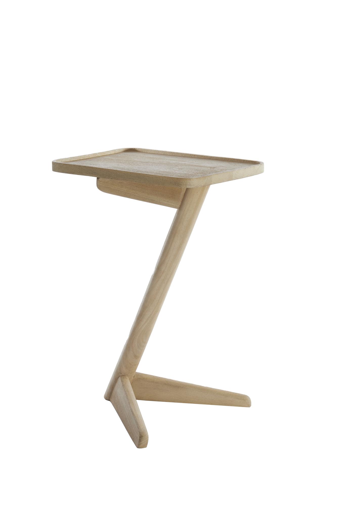 Qiano Bijzettafel 45x42x63 cm mango hout naturel