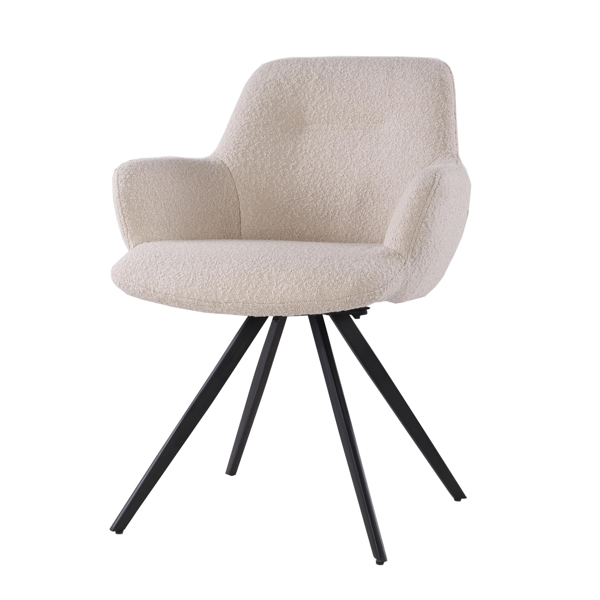 Degas eetkamerstoel boucle beige