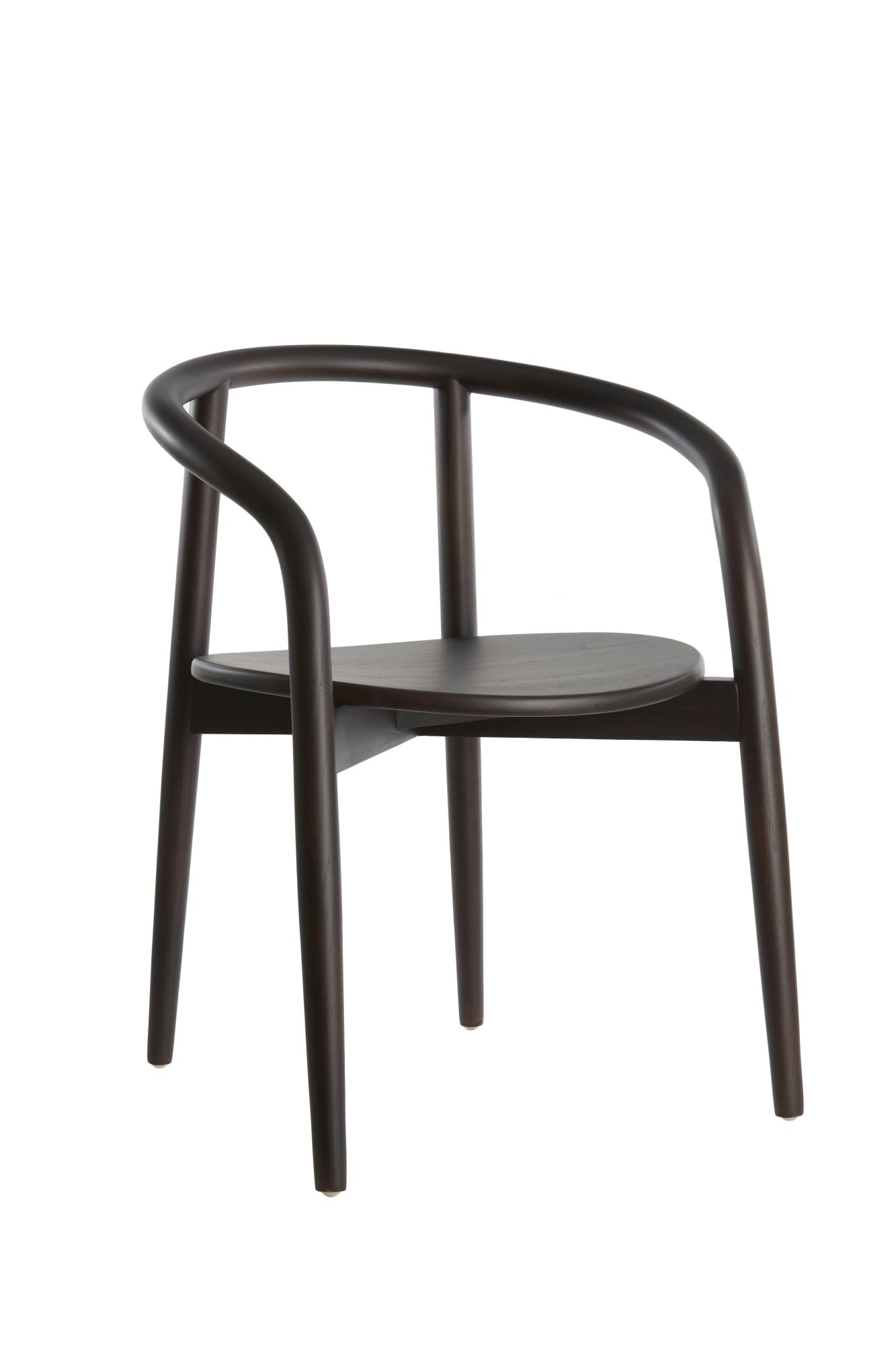 Palca Eetkamerstoel 59x53x74 cm hout zwart