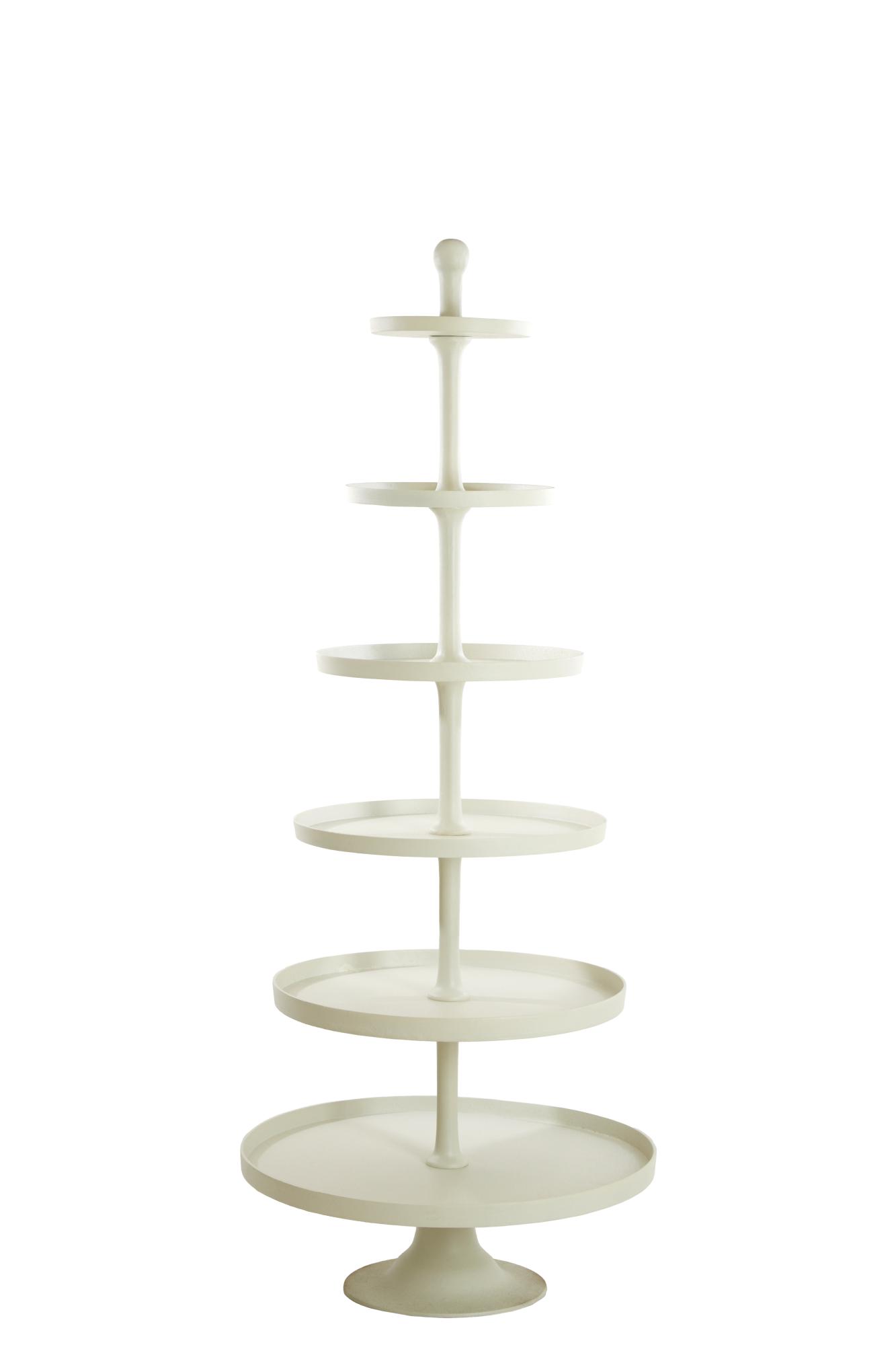 Hokksund Etagere 6 laags Ø80x200 cm crème