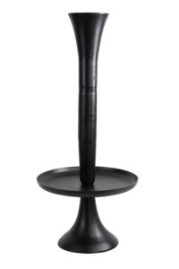Zembi Etagere+vaas deco Ø60x119 cm mat zwart