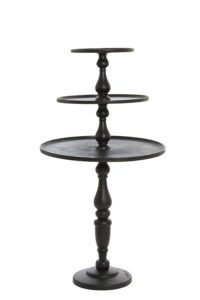 Omaka Etagere 3 laags Ø80x150 cm mat zwart
