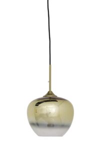 Mayson Hanglamp Ø23x18 cm glas goud-helder+goud