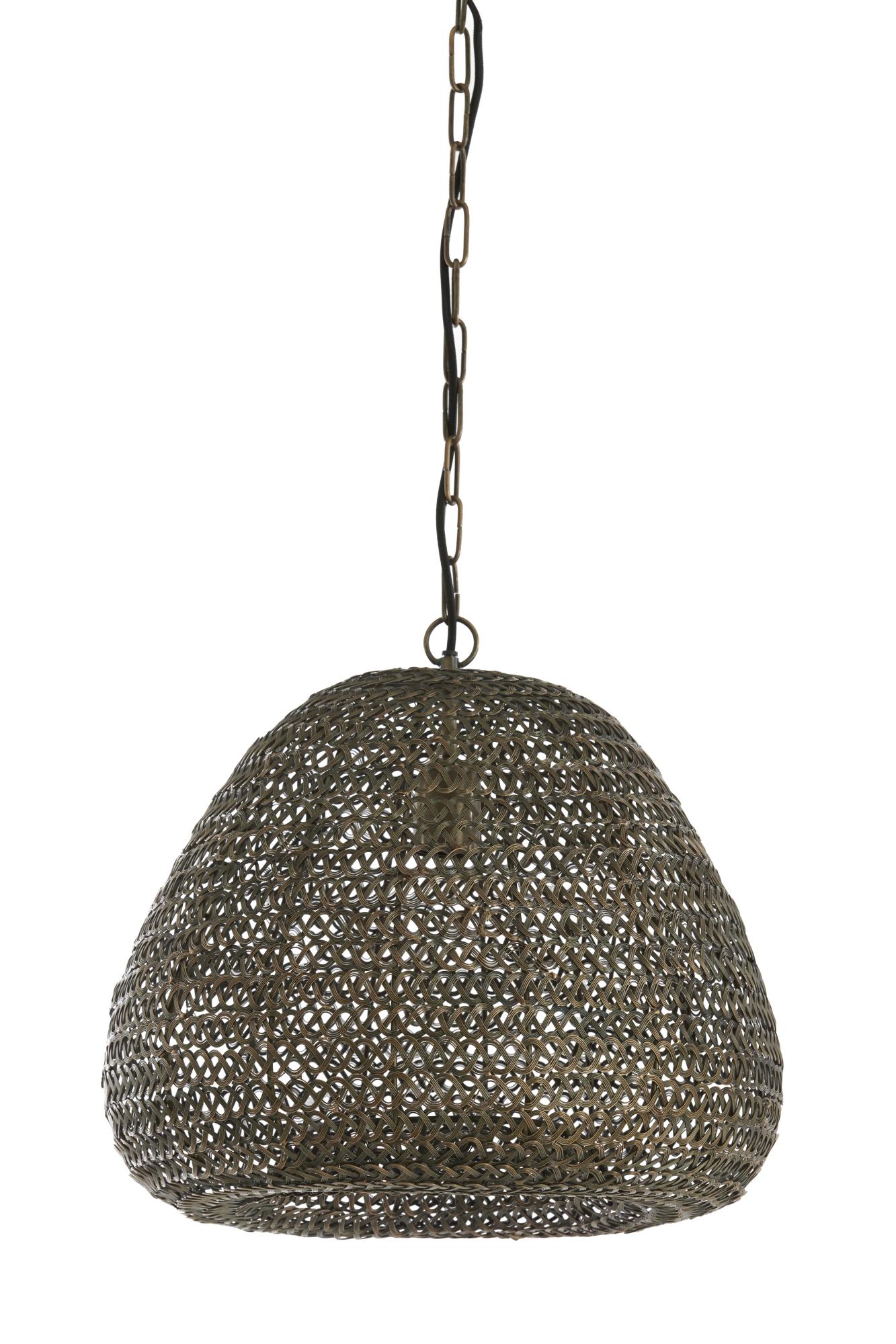 Finou Hanglamp Ø42x38 cm antiek brons
