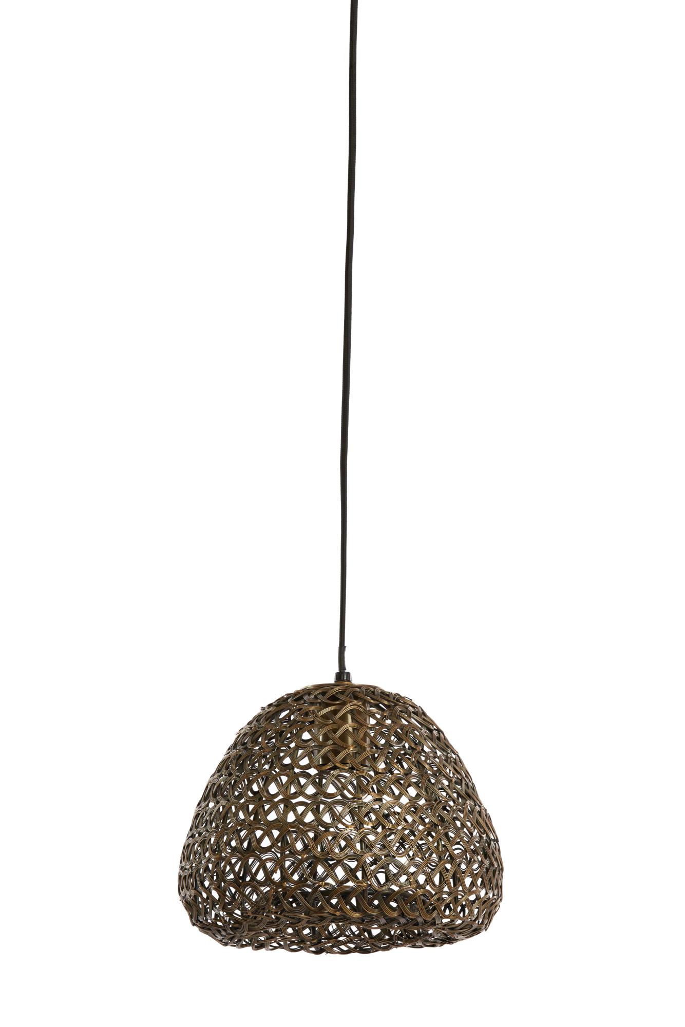 Finou Hanglamp Ø28x24 cm antiek brons