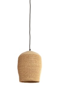 Bolsena Hanglamp Ø24x32 cm zeegras naturel+crème