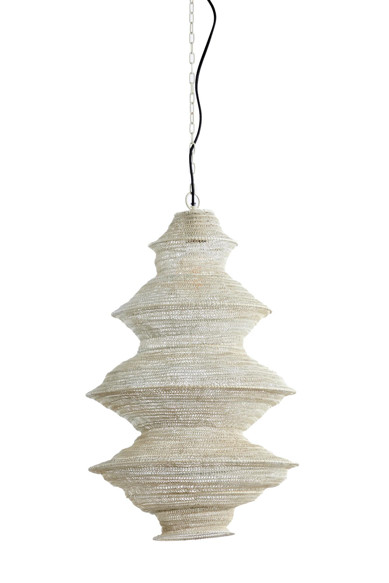 Nakisha Hanglamp Ø40x70 cm licht grijs