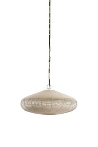 Bahori Hanglamp Ø40x18 cm mat crème