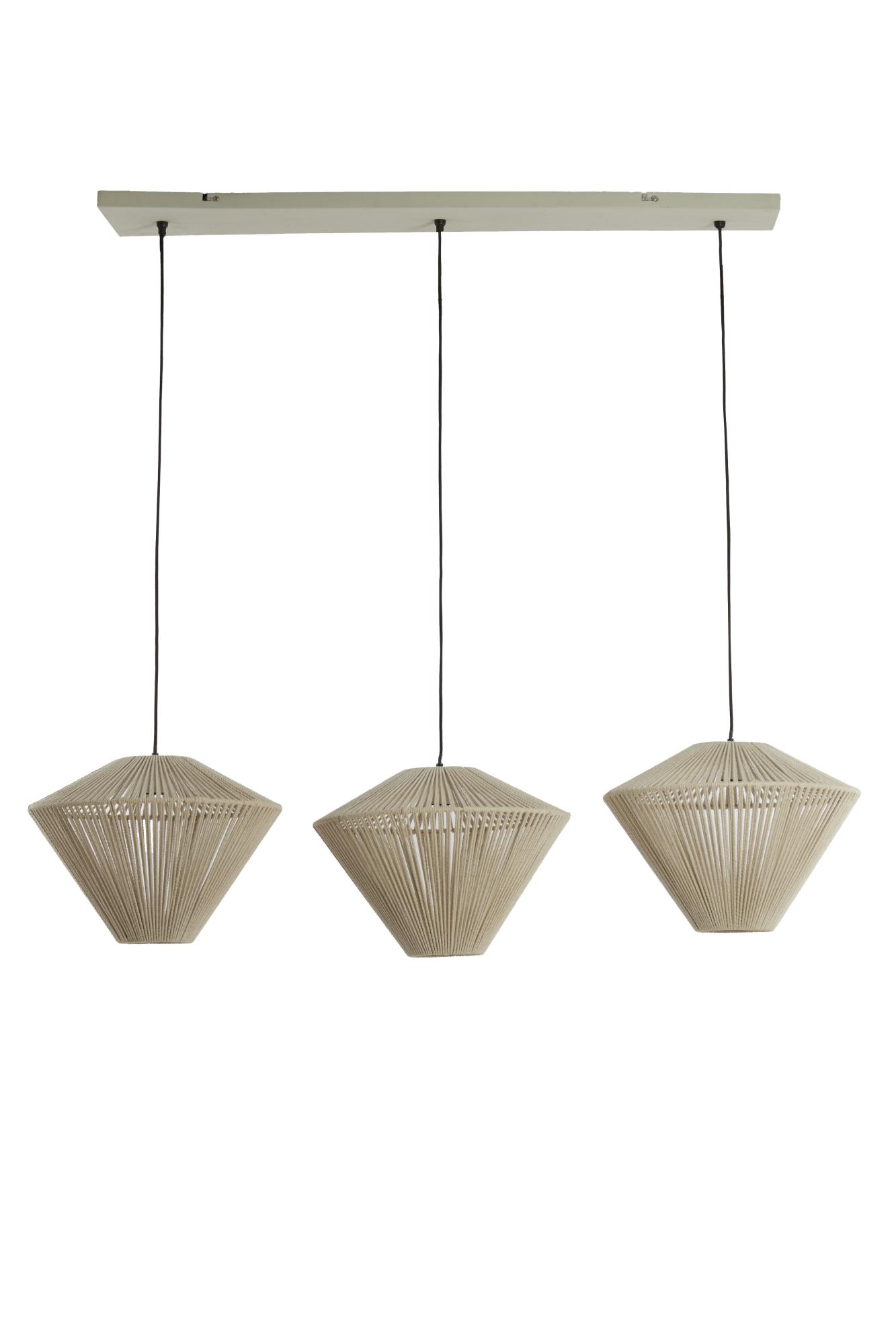 Feli Hanglamp 3L 120x42x130 cm crème