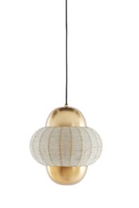 Cetara Hanglamp Ø26x28 cm kralen zilver+brons