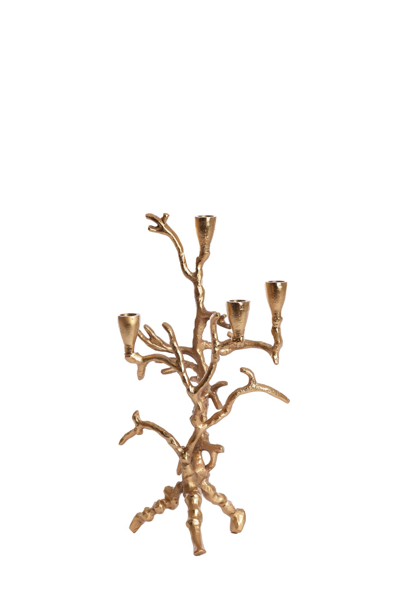 Parina Kandelaar 4L 22x16x43 cm goud