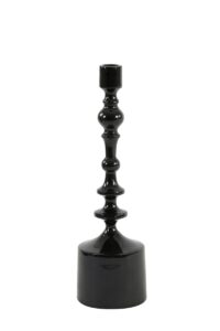 Sheva Kandelaar Ø10x34 cm glanzend zwart