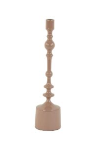 Sheva Kandelaar Ø10x42 cm glanzend oud roze