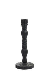 Jeraldo Kandelaar Ø15x38 cm hout mat mat zwart