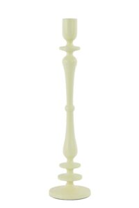 Yahvi Kandelaar Ø10x45 cm mat licht geel