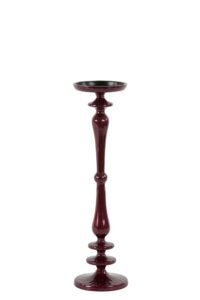 Yahvi Kandelaar Ø11x40 cm metallic bordeaux