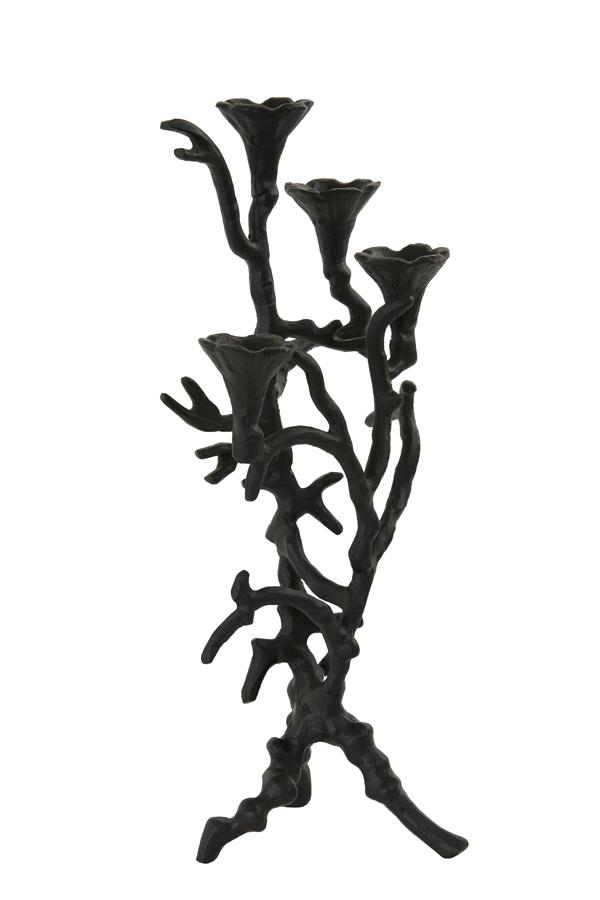 Abazia Kandelaar 4L 22x13x42 cm zwart