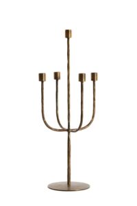 Nicole Kandelaar 5L Ø22x55 cm antiek brons