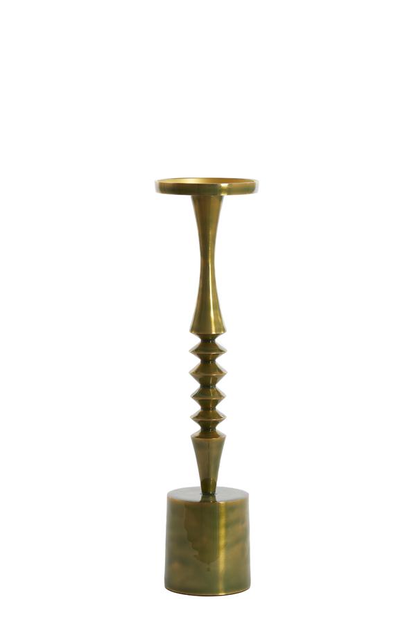 Misty Kandelaar Ø11x40 cm glanzend groen goud