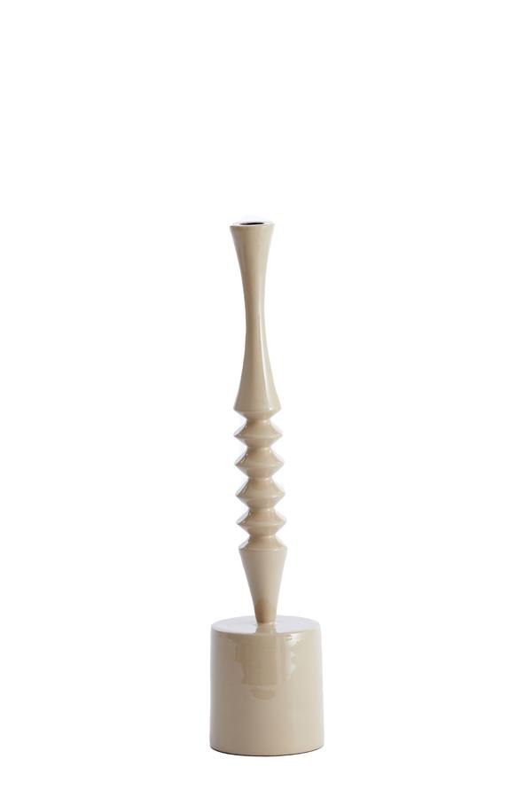 Misty Kandelaar Ø10x45 cm glanzend beige