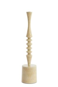 Misty Kandelaar Ø10x45 cm glanzend crème zand