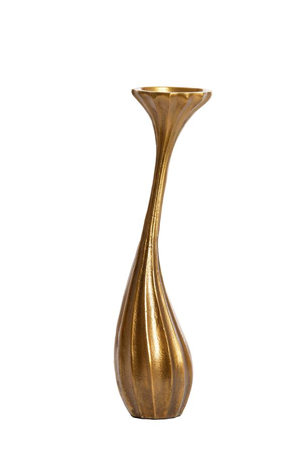Nyoko Kandelaar 11x11x44 cm antiek brons