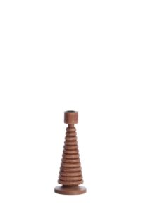 Almola Kandelaar Ø9x23 cm mango hout licht bruin