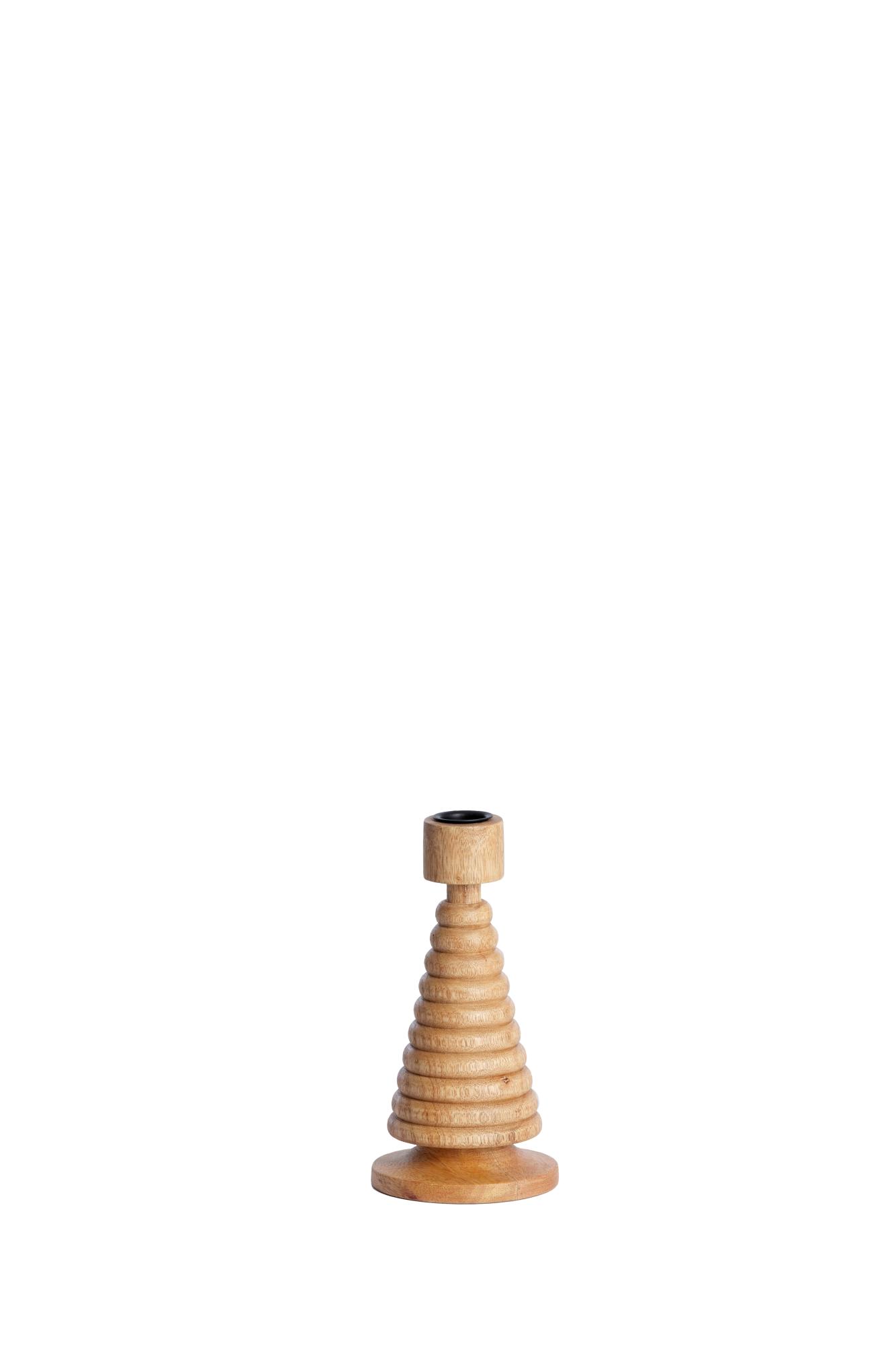 Almola Kandelaar Ø9x18 cm mango hout naturel