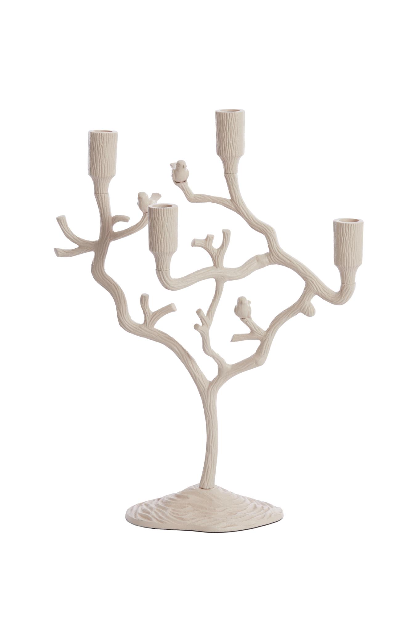 Jardia Kandelaar 4L 35x14x47 cm crème