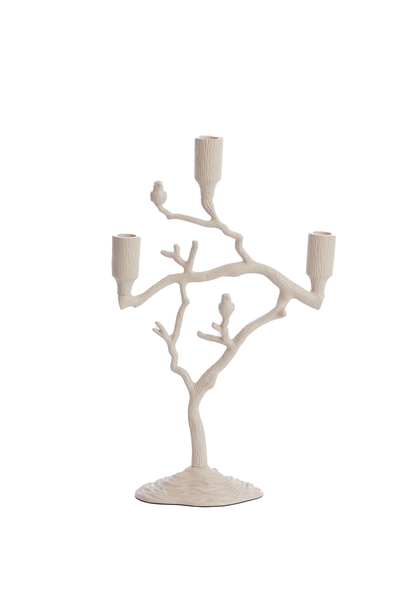 Jardia Kandelaar 3L 26x11x42 cm crème