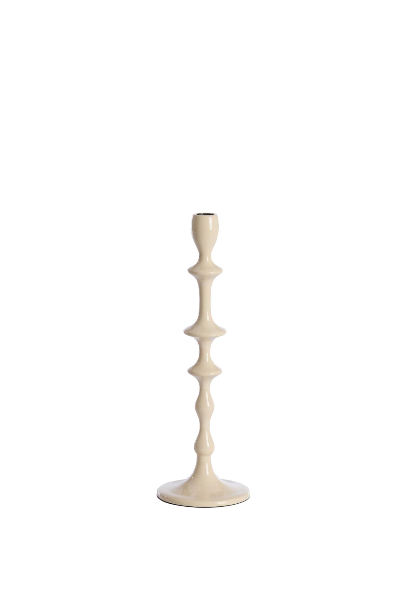 Vicari Kandelaar Ø12x36 cm glans crème