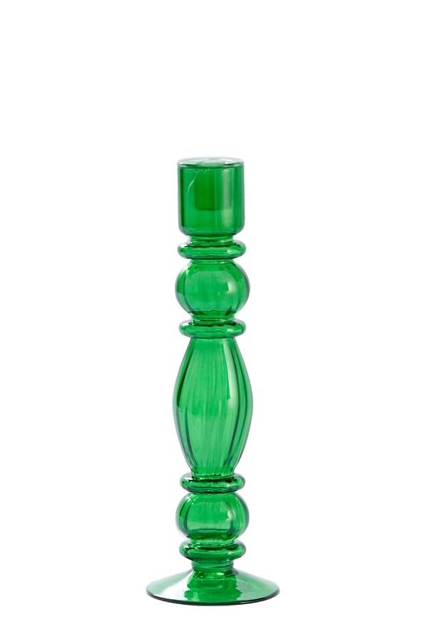 Gurupi Kandelaar Ø10x30 cm glas groen