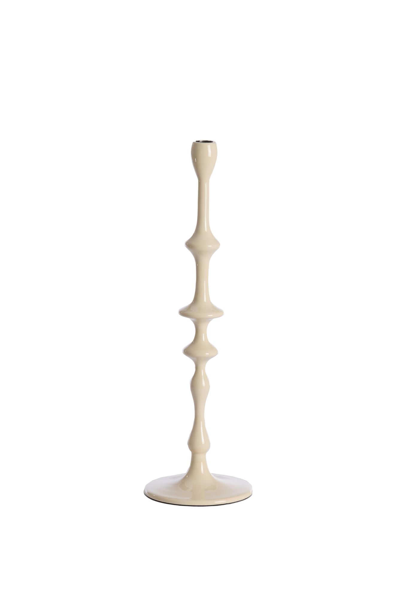 Vicari Kandelaar Ø14x43 cm glans crème
