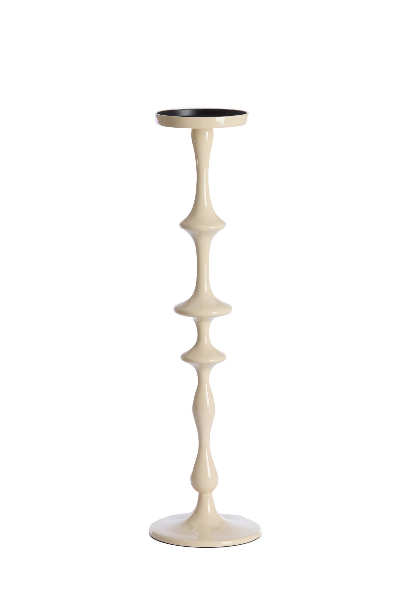 Vicari Kandelaar Ø14x51 cm glans crème