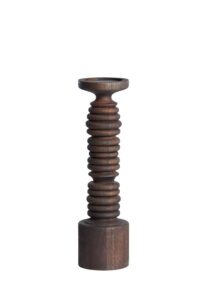 Bola Kandelaar Ø11x40 cm hout donker bruin