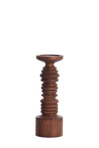Bola Kandelaar Ø11x32 cm hout roodbruin