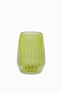 Aimar Theelicht Ø10x14 cm glas licht geel
