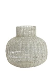 Valery Theelicht Ø27x24 cm licht grijs
