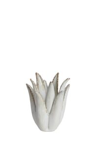 Cactus Theelicht Ø13x15 cm keramiek crème