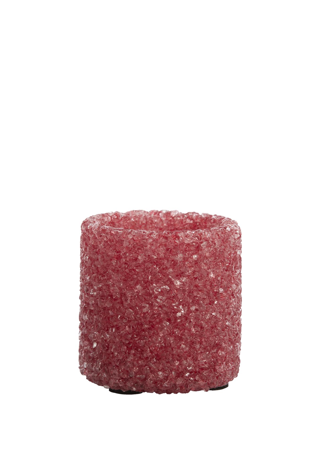 Morina Theelicht Ø7x7 cm glas roze