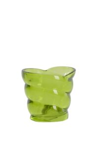 Malena Theelicht 10x7x9 cm glas groen