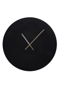 Licoli Klok Ø74 cm antiek zwart