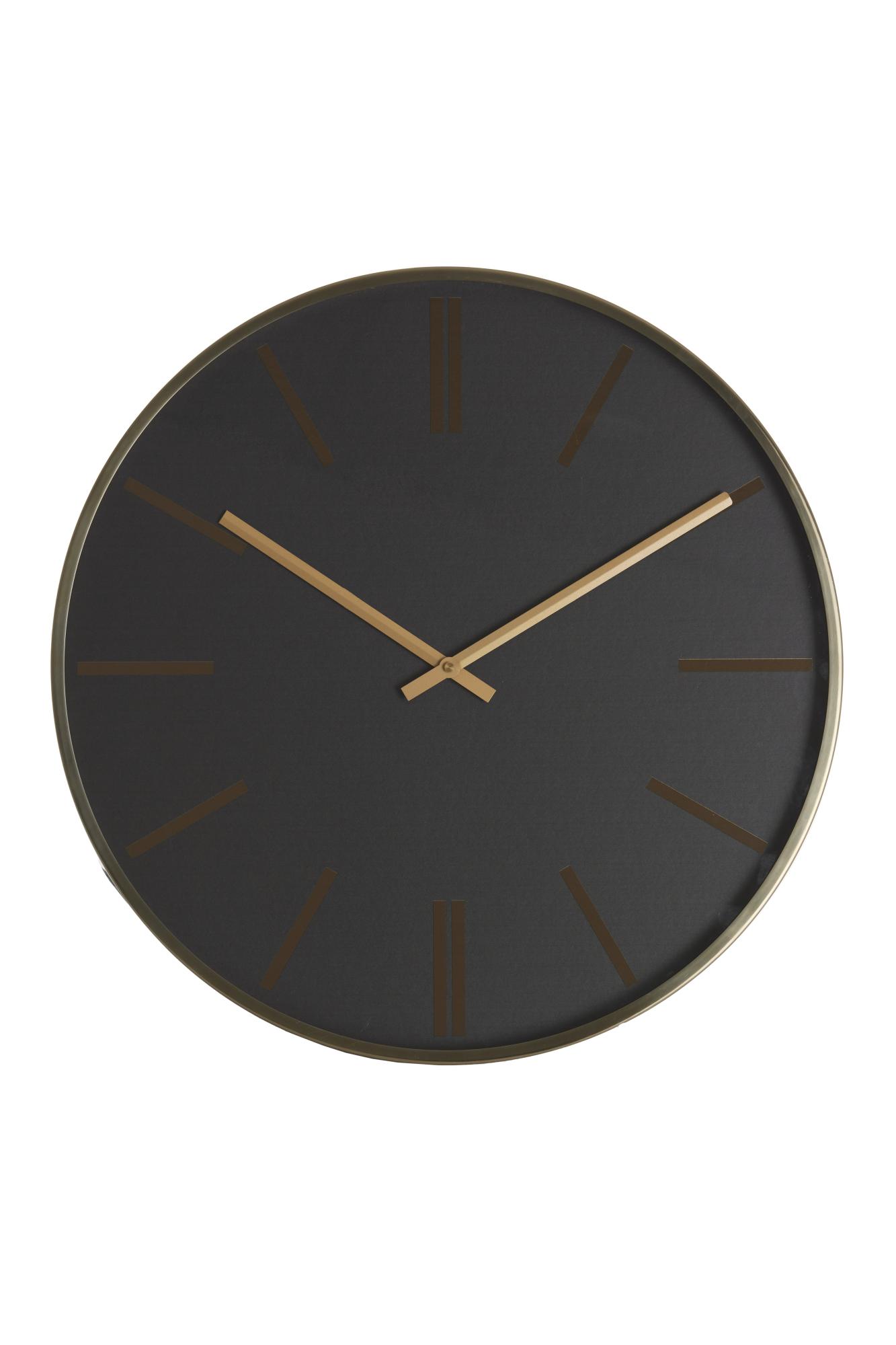 Emporio Klok Ø53 cm zwart+goud