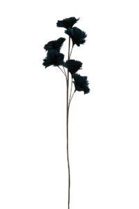 Flower Ornament 6 bloemen 25x90 cm donker blauw
