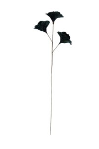 Flower Ornament 3 bloemen 20x73 cm donker blauw